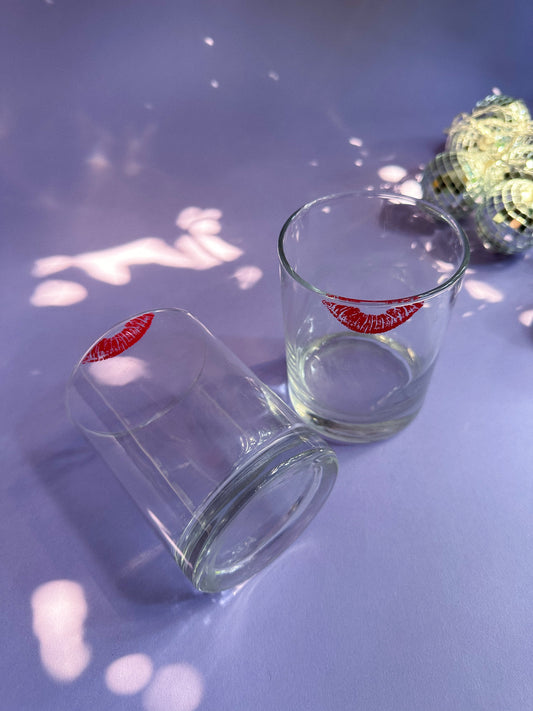 Lipstick Glass Short Large Tumblers