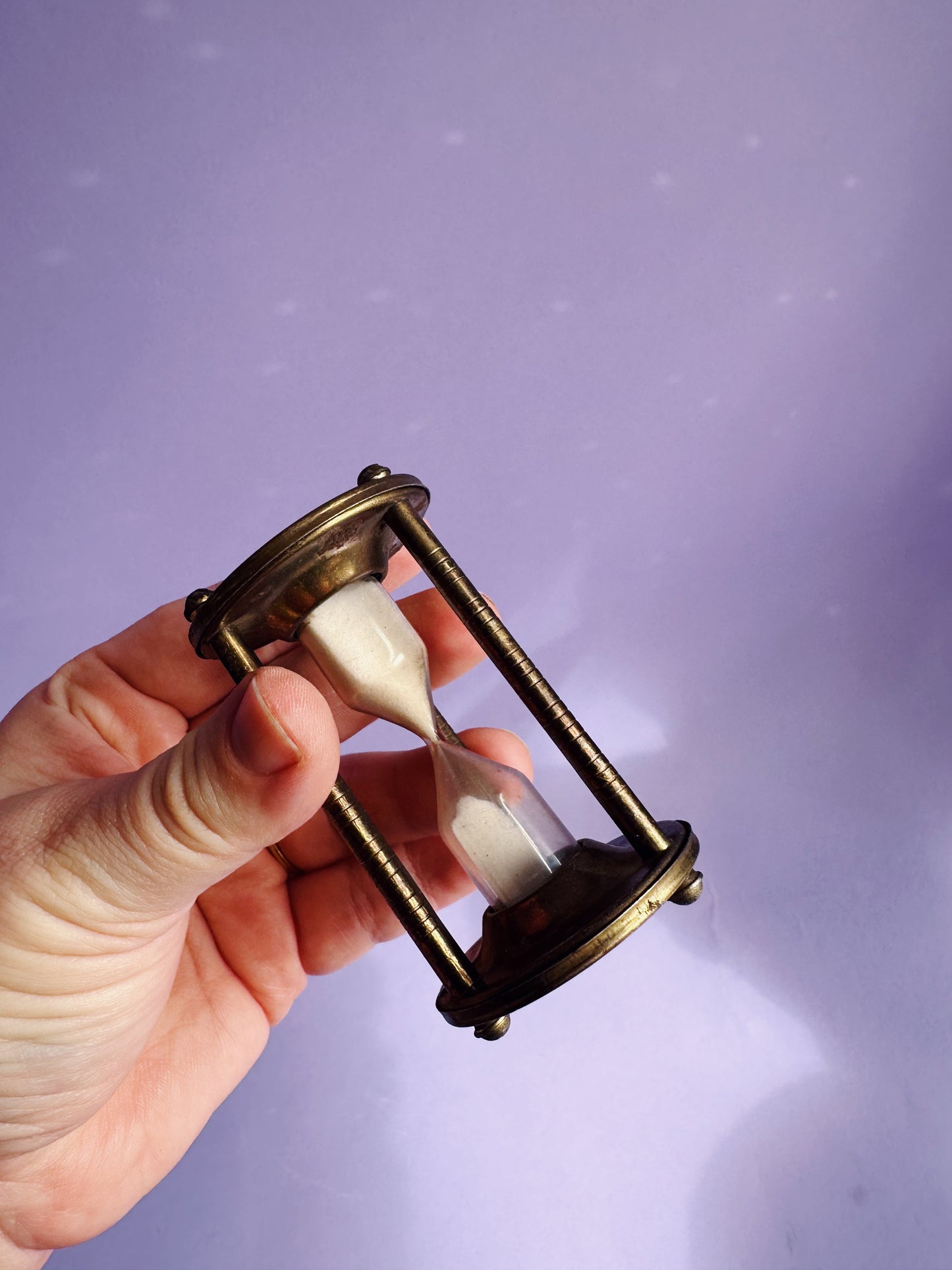 Small Metal Glass & Sand Timer