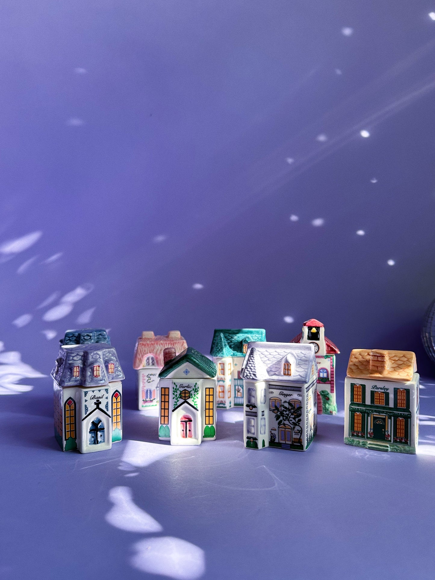 Vintage Avon Spice Village Houses Victorian