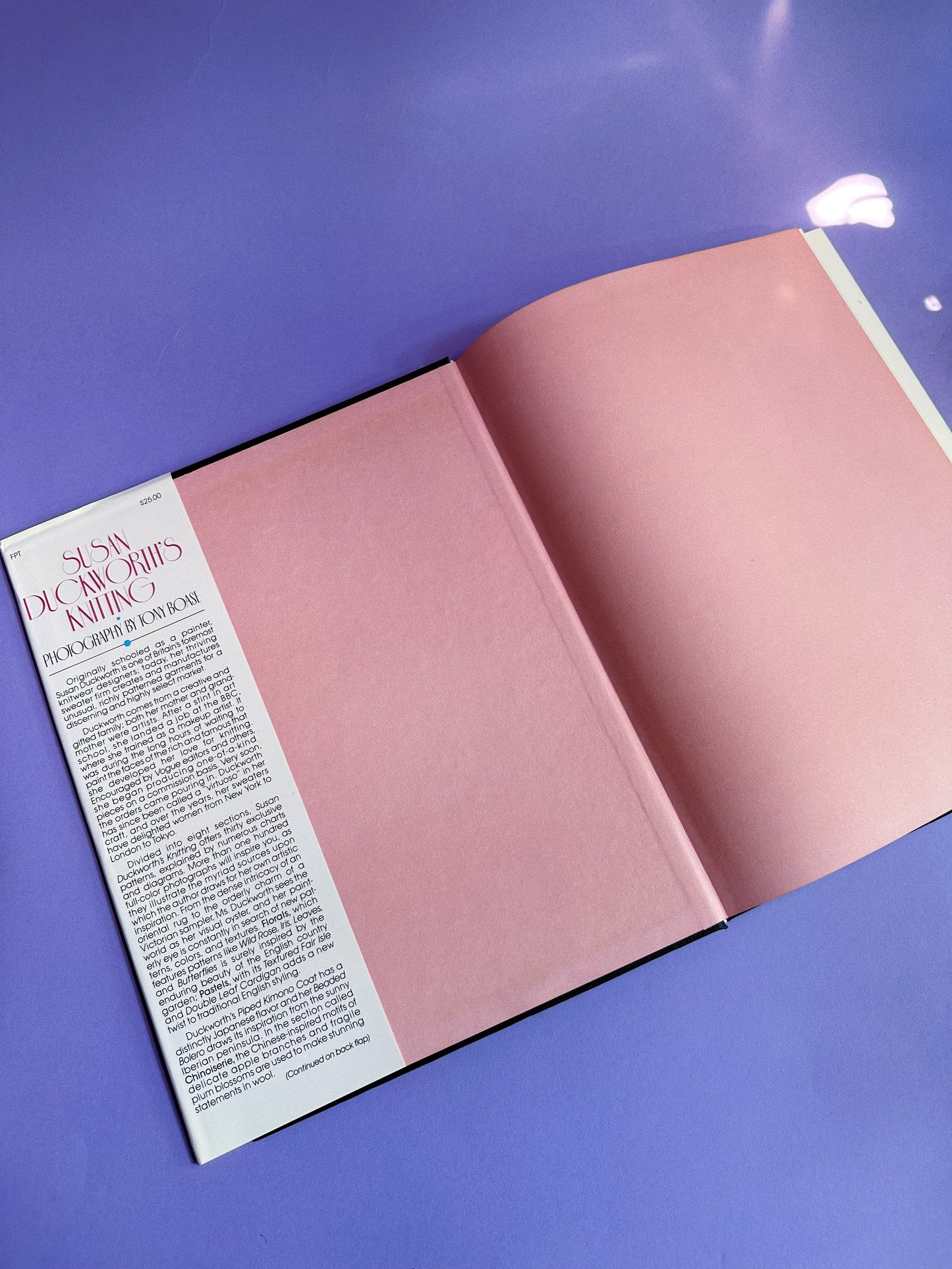 Vintage Susan Duckworths Knitting Hardcover Coffee Table Book