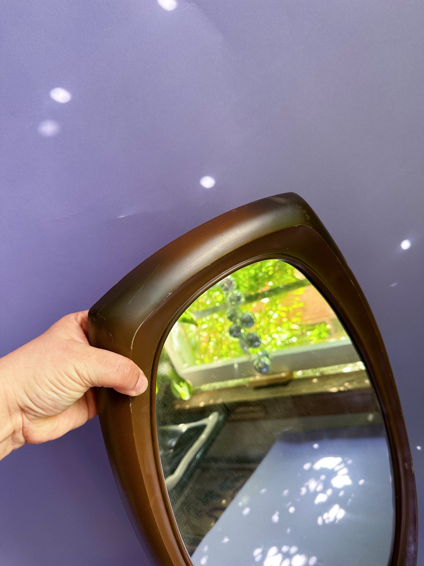 Vintage Brown MCM Syroco Mirror