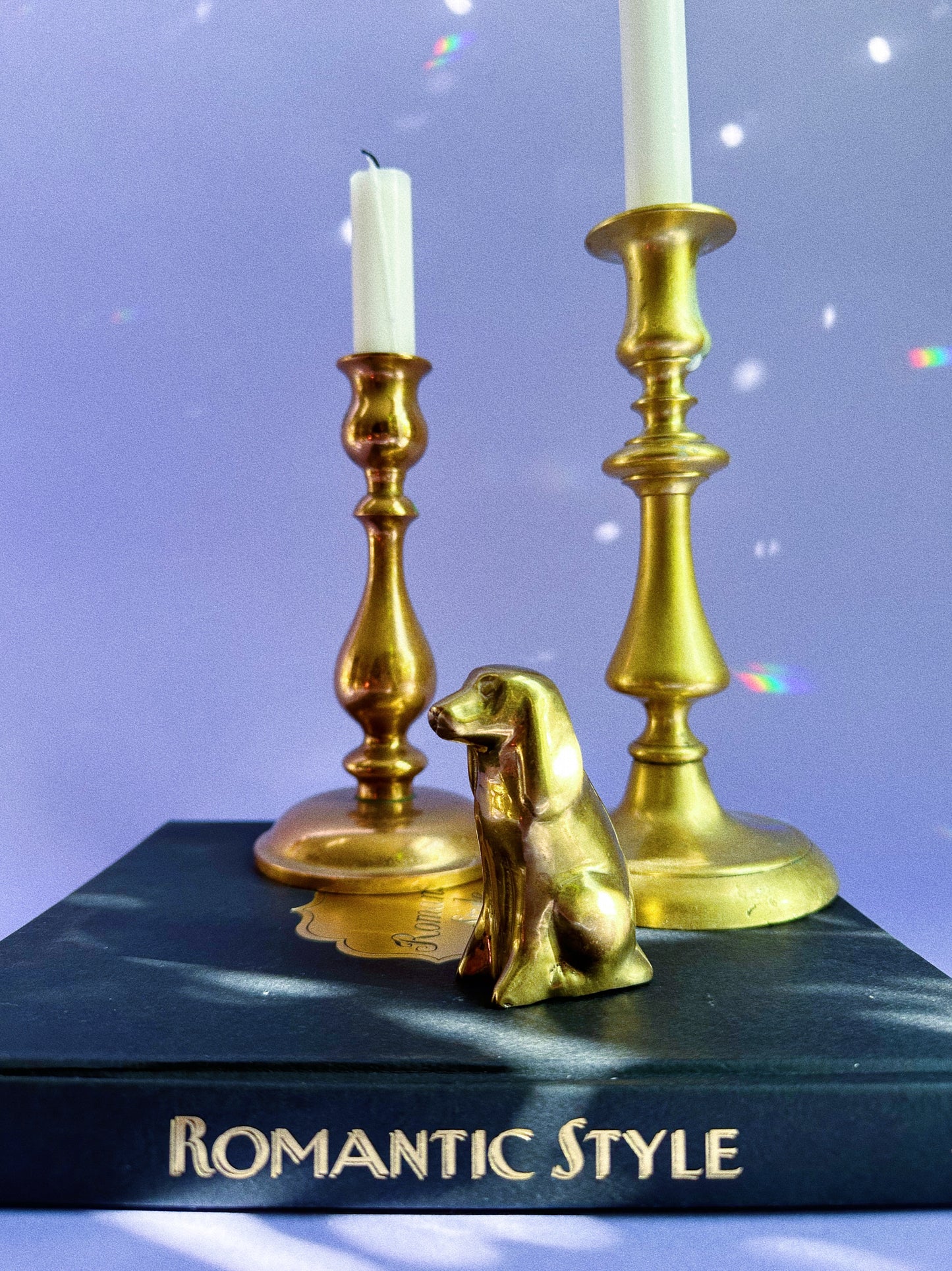 Vintage Brass Dog Figurine