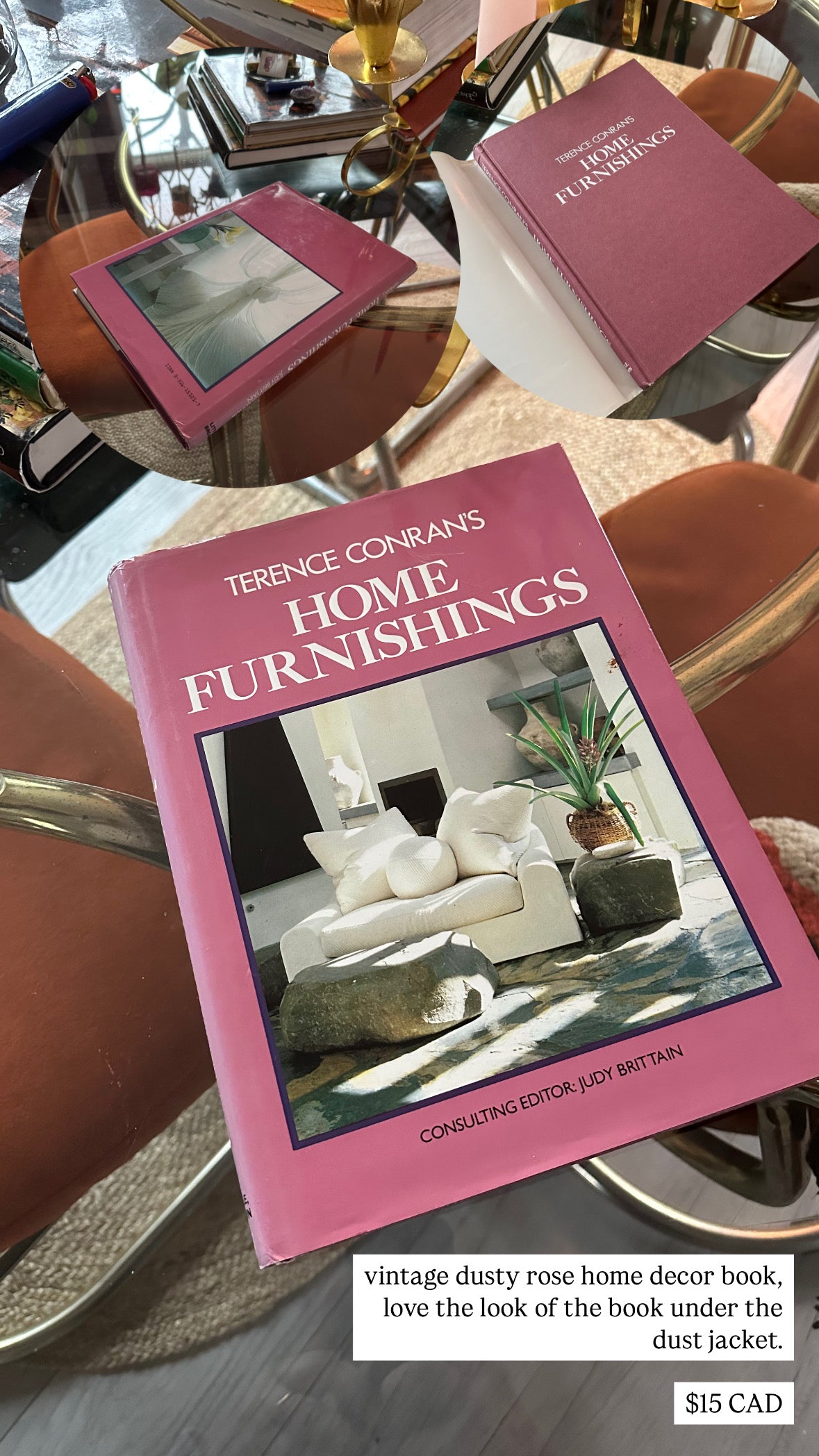Vintage Terence Conran’s Home Furnishings Hardcover Book
