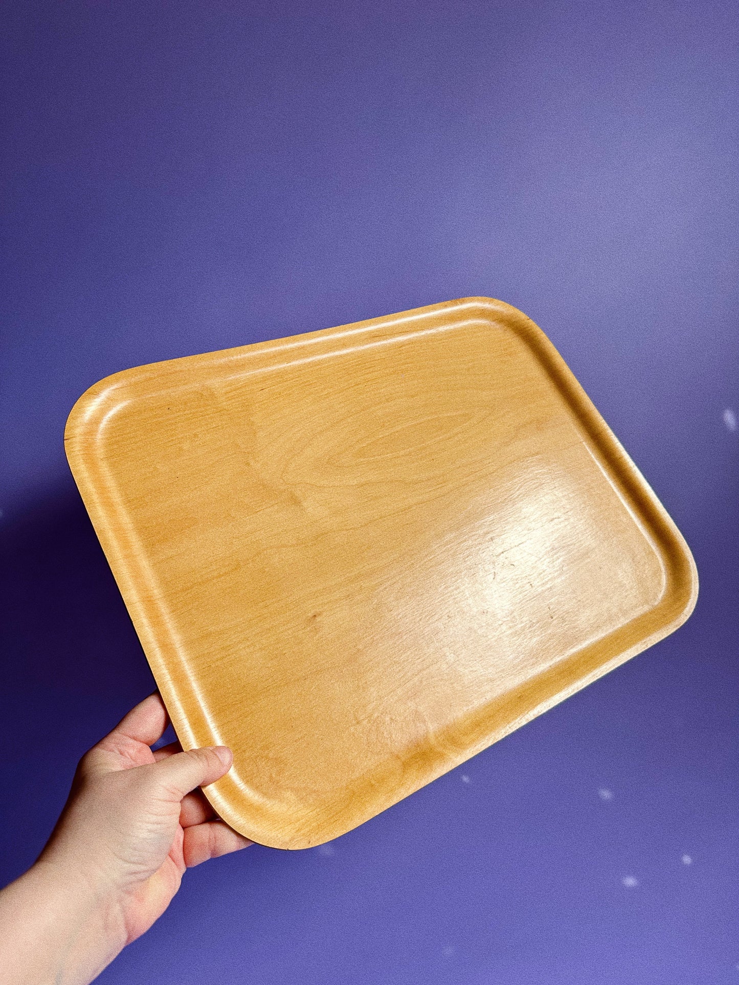 Konga Krona Swedish Laminated Wood Tray MCM