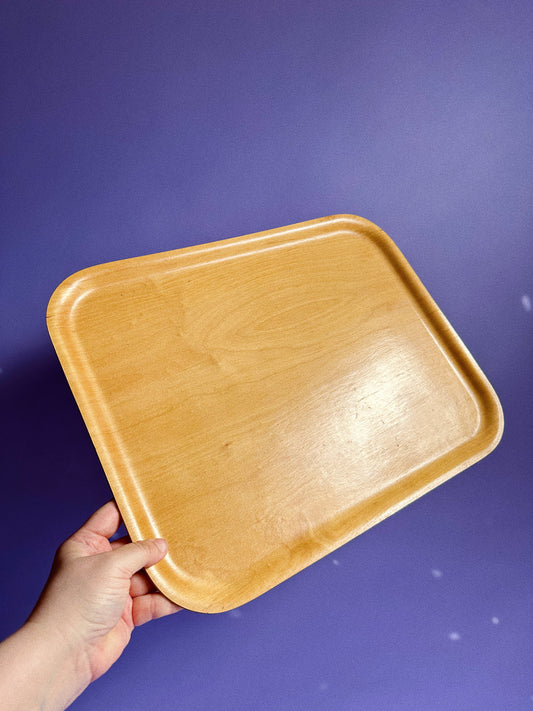 Konga Krona Swedish Laminated Wood Tray MCM