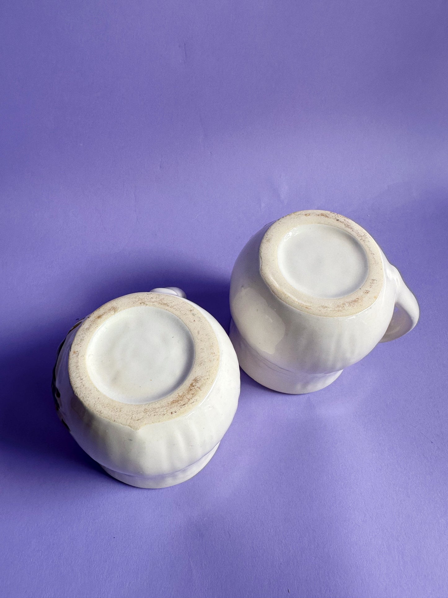 Vintage Pair of Merry Mushroom Coffee Mugs