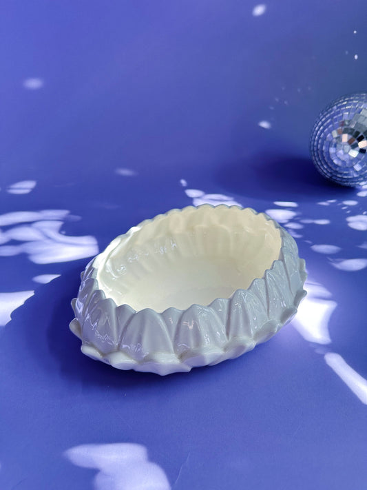 Vintage Spode Imperial Water Lily Lotus Decorative Bowl Cream Coloured Bowl RARE