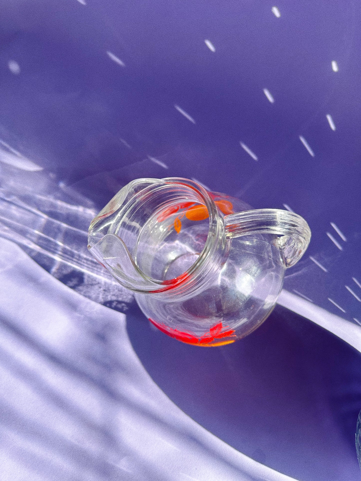 Vintage Anchor Hocking Fruity Tilt Juice Pitcher