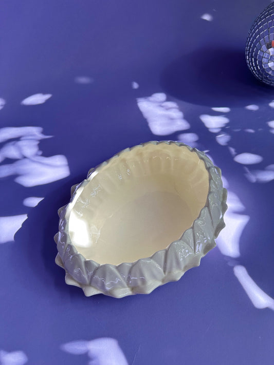 Vintage Spode Imperial Water Lily Lotus Decorative Bowl Cream Coloured Bowl RARE