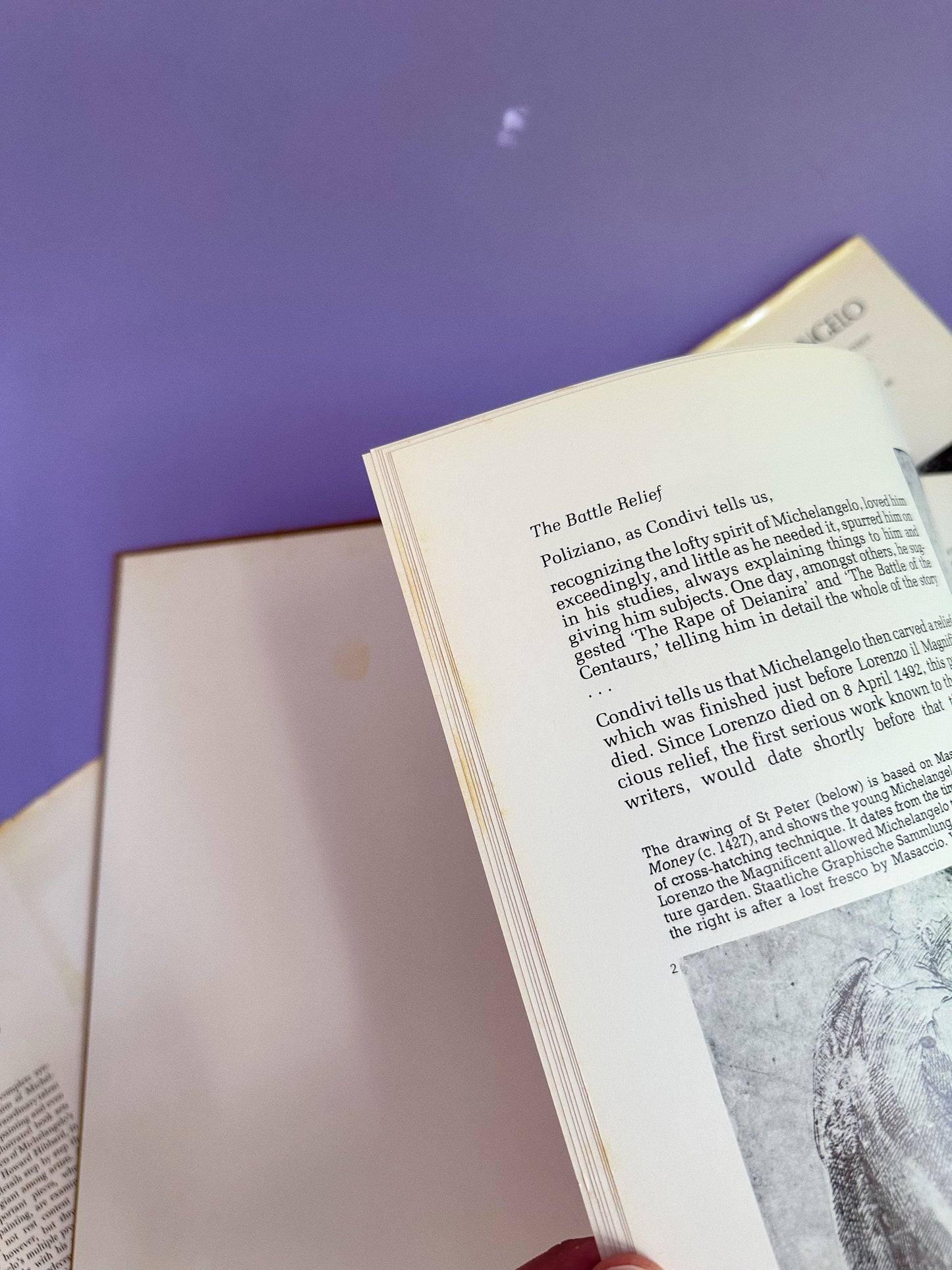 Vintage 1970s Michelangelo Hardcover Coffee Table Book