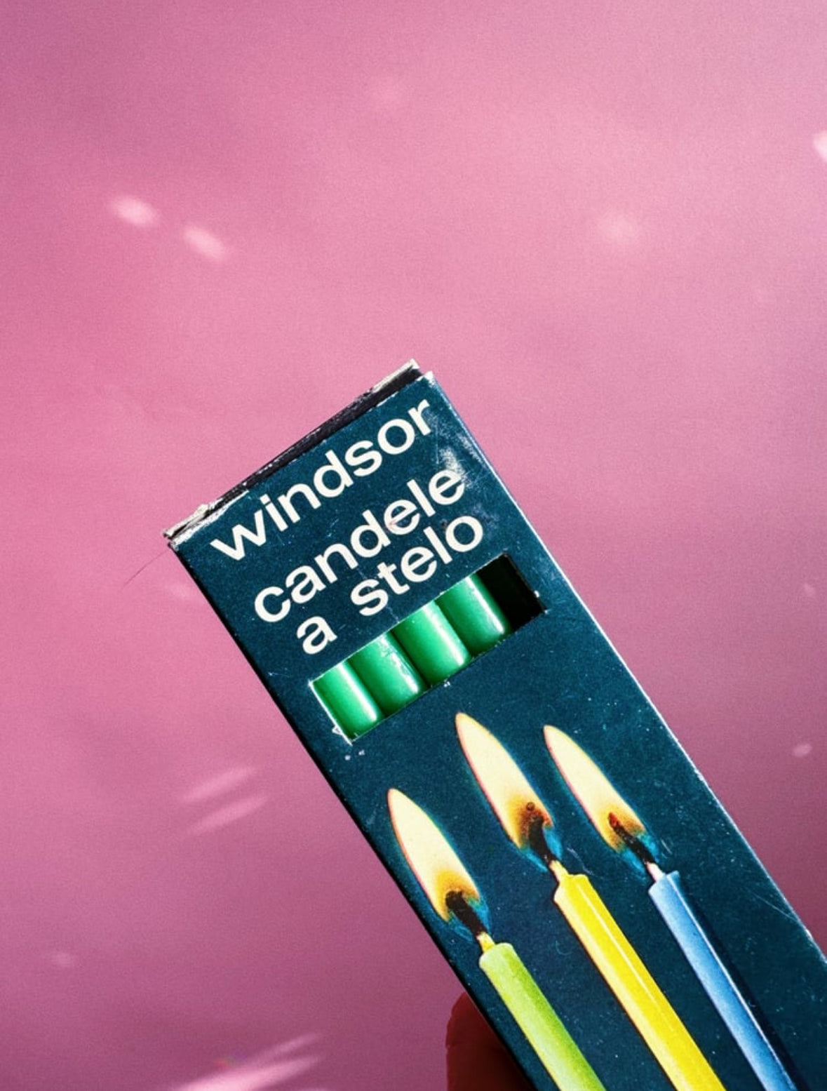 Green Vintage Italian Long Tiny Tapers