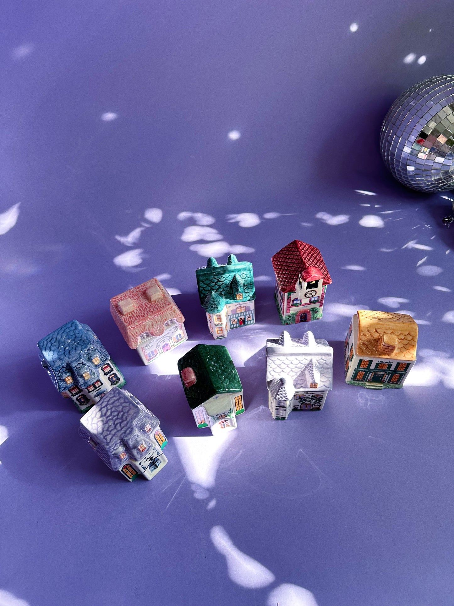 Vintage Avon Spice Village Houses Victorian