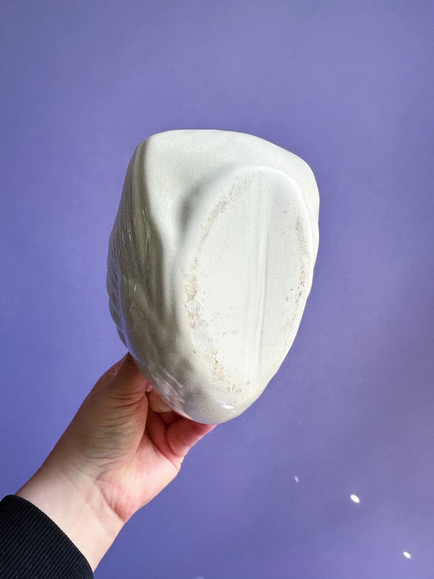 Vintage Ceramic Swan Planter / Cache Pot