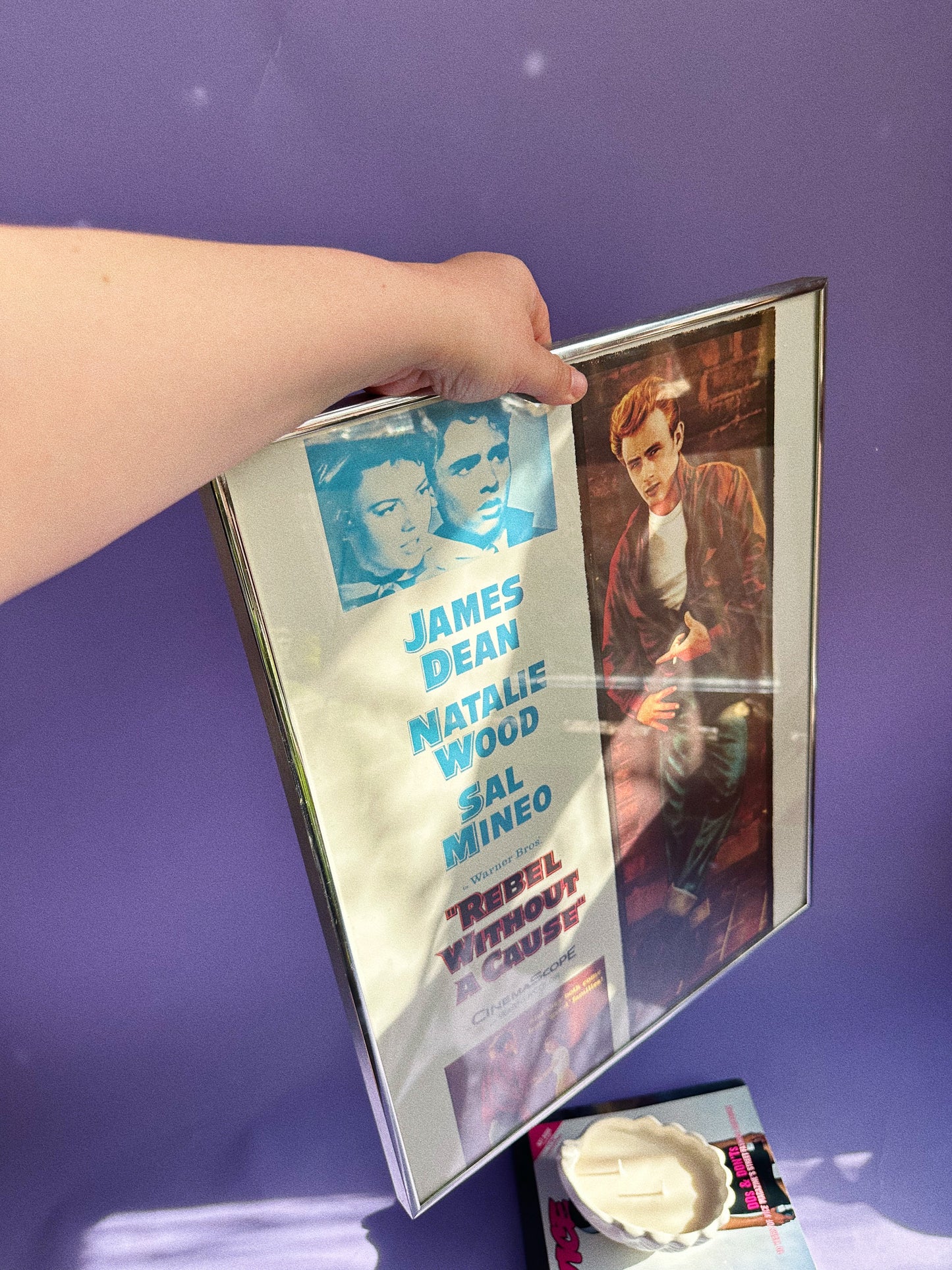 Vintage Rebel Without A Cause James Dean Framed Print