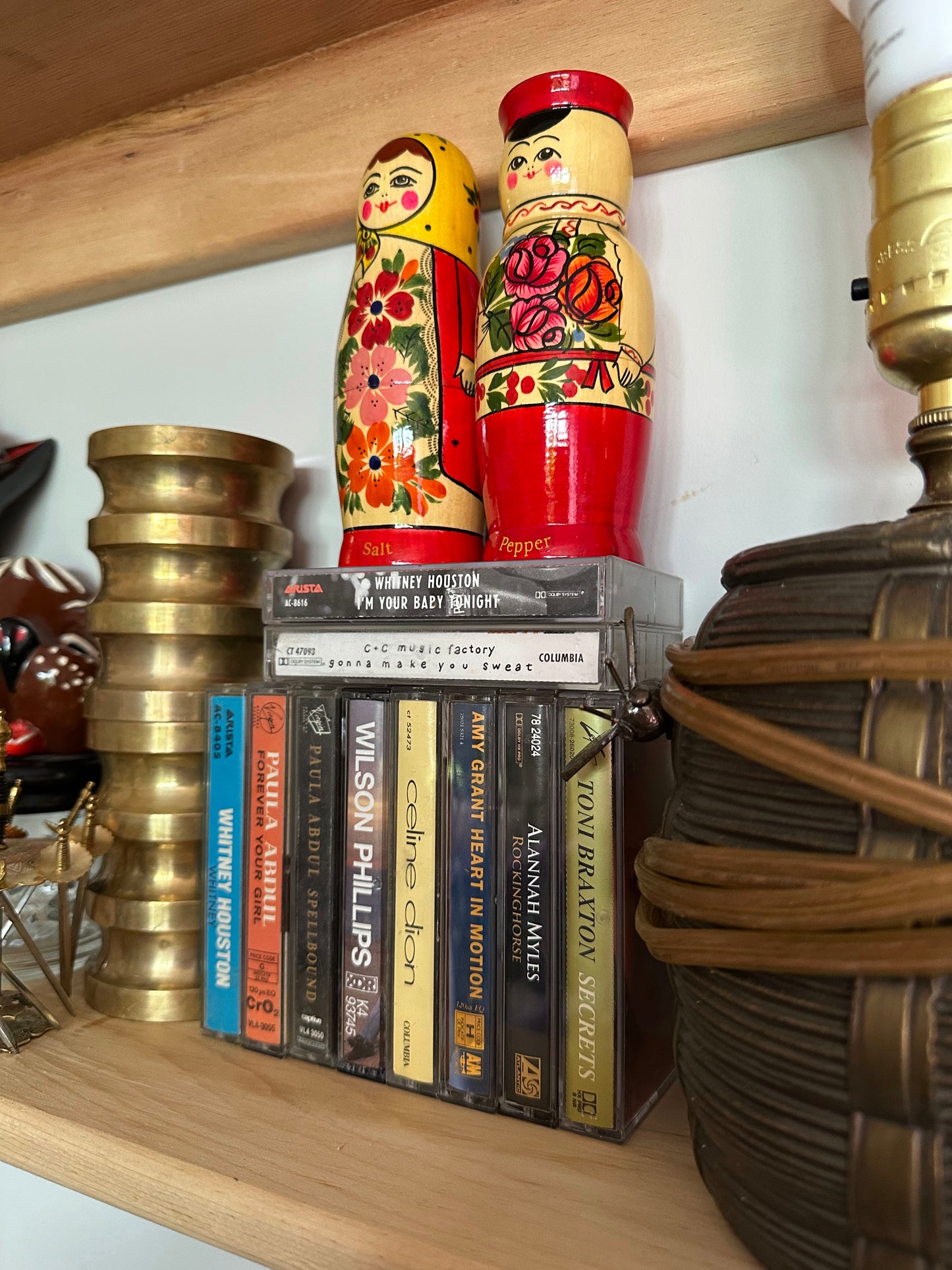 Vintage Matryoshka Nesting Doll Salt & Pepper Shakers