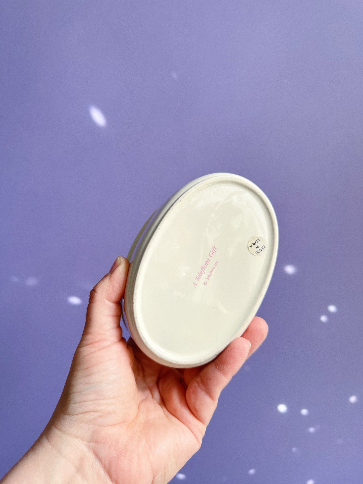 Vintage Teleflora Porcelain Lidded Box