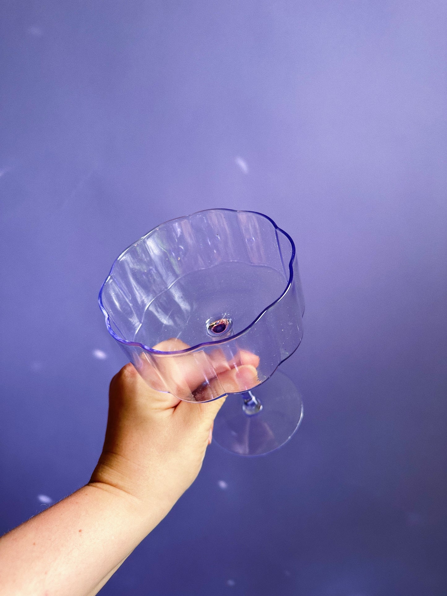 Purple Glass Large Coupes