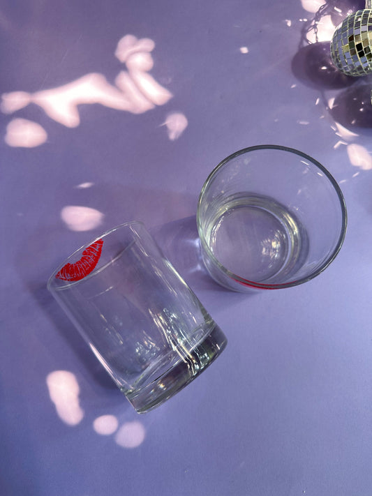 Lipstick Glass Short Large Tumblers