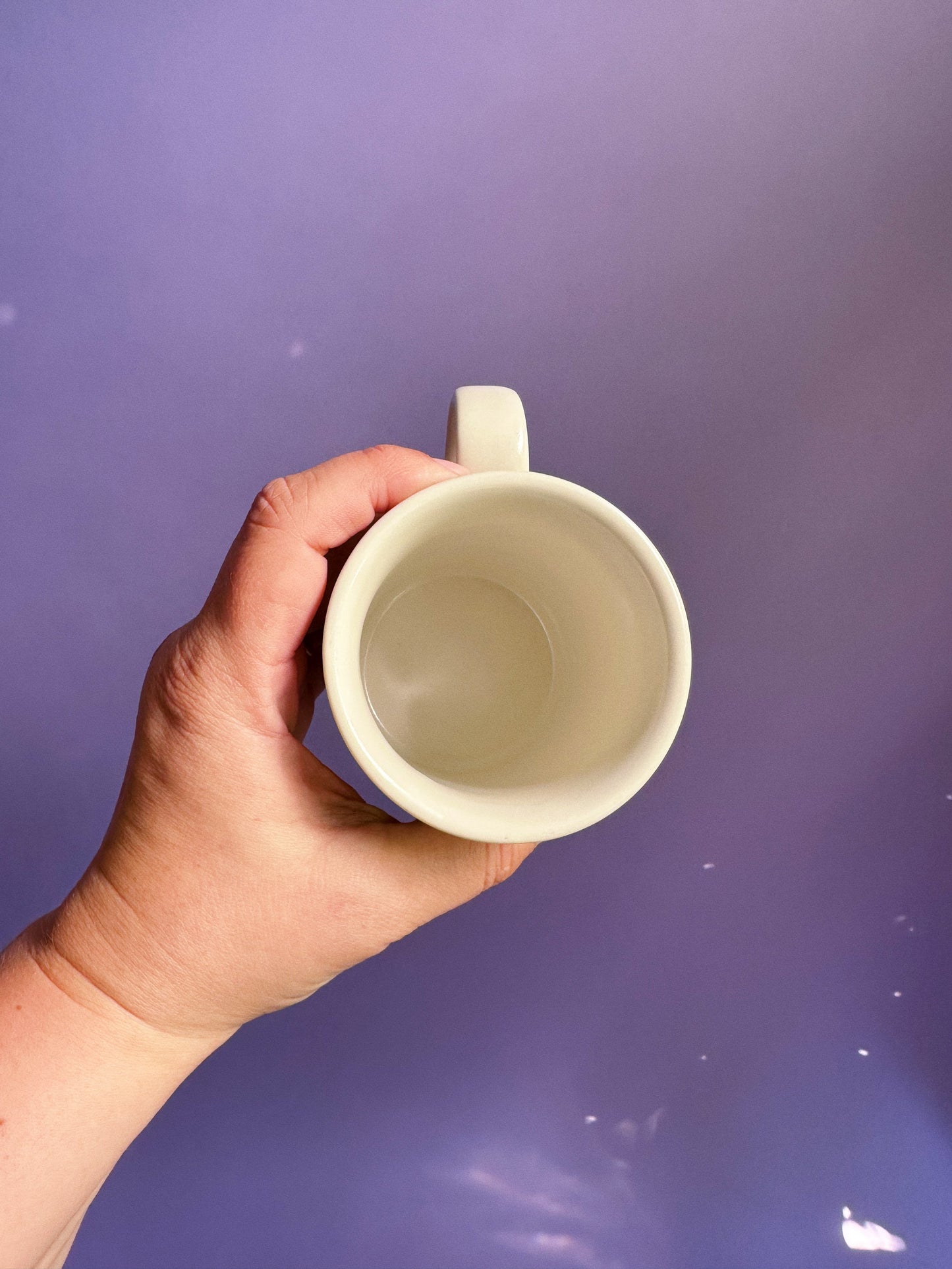 Pair Of Vintage Otagiri Swan Mugs Blue Ceramic Water Plants Lake Japan