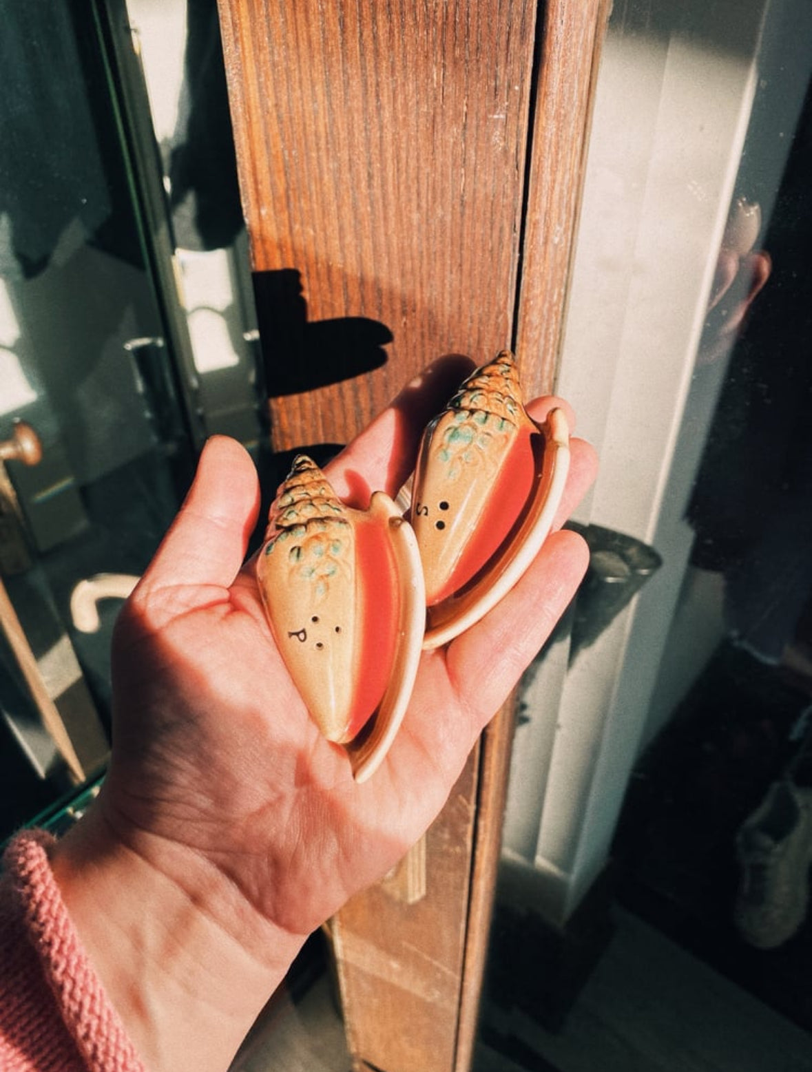 Vintage Napco PY Sea Shell Salt & Pepper Shakers