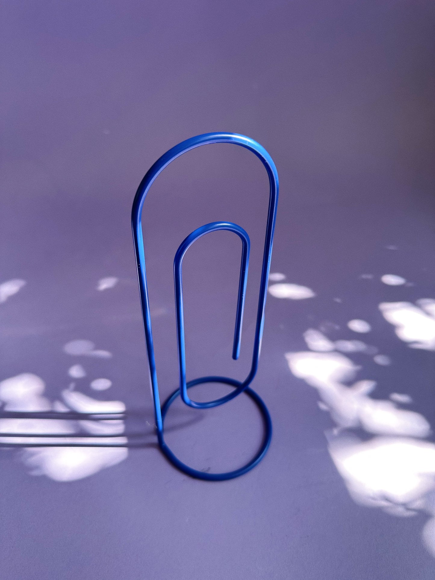 Vintage Blue Wire Paper Clip Memo Holder