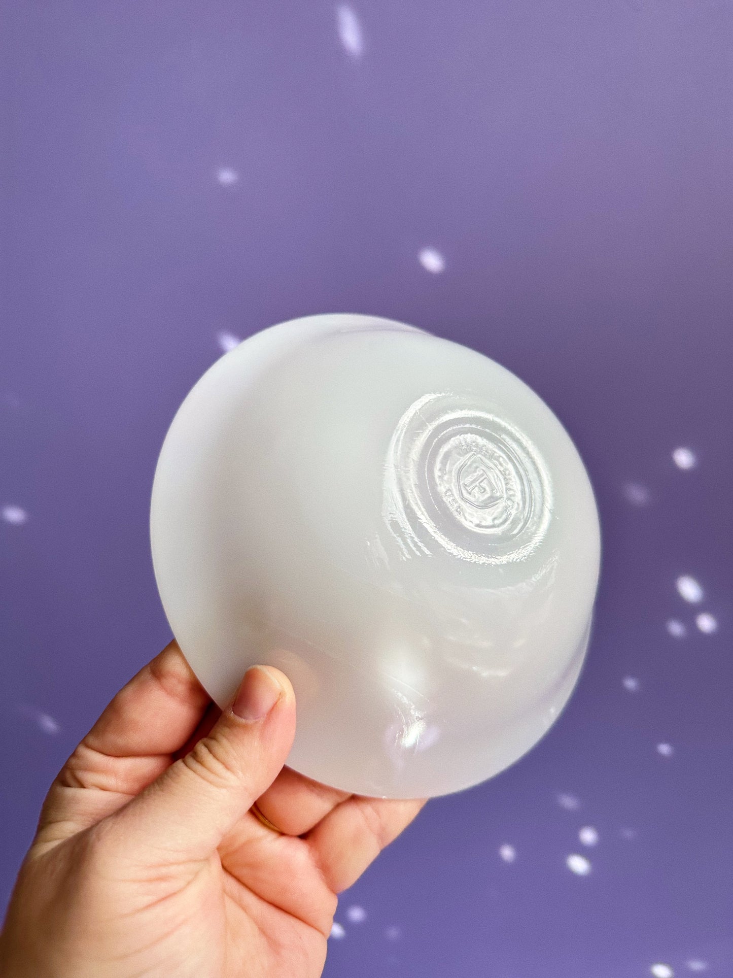 Set of 4 Vintage Iridescent Moonglow Federal Glass Cereal Bowls