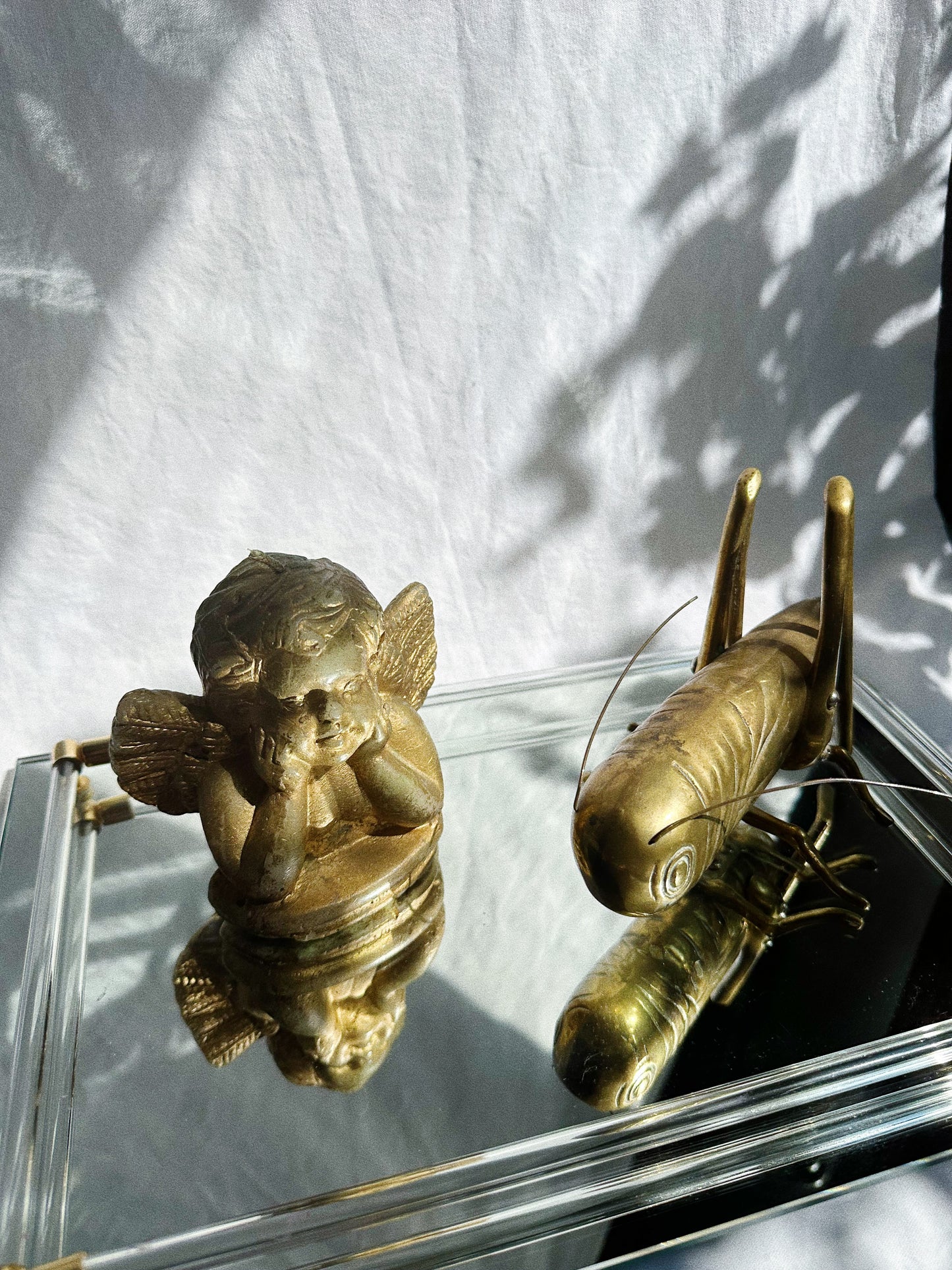 Vintage Cherub Candle