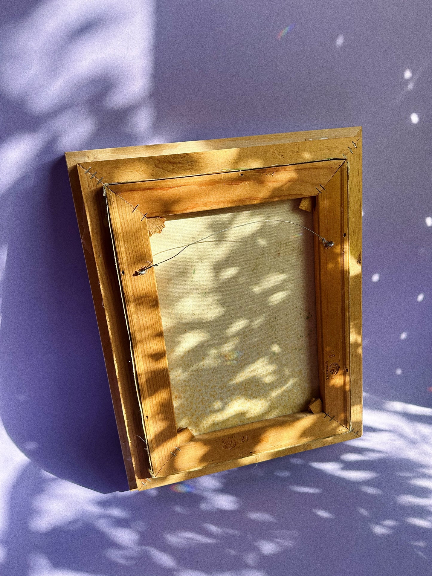 Vintage 1980s Framed Daisies Oil Painting