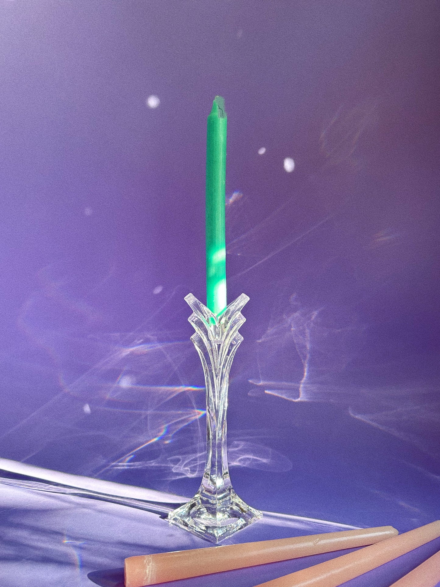 Vintage Mikasa Deco Heavy Crystal Candleholder