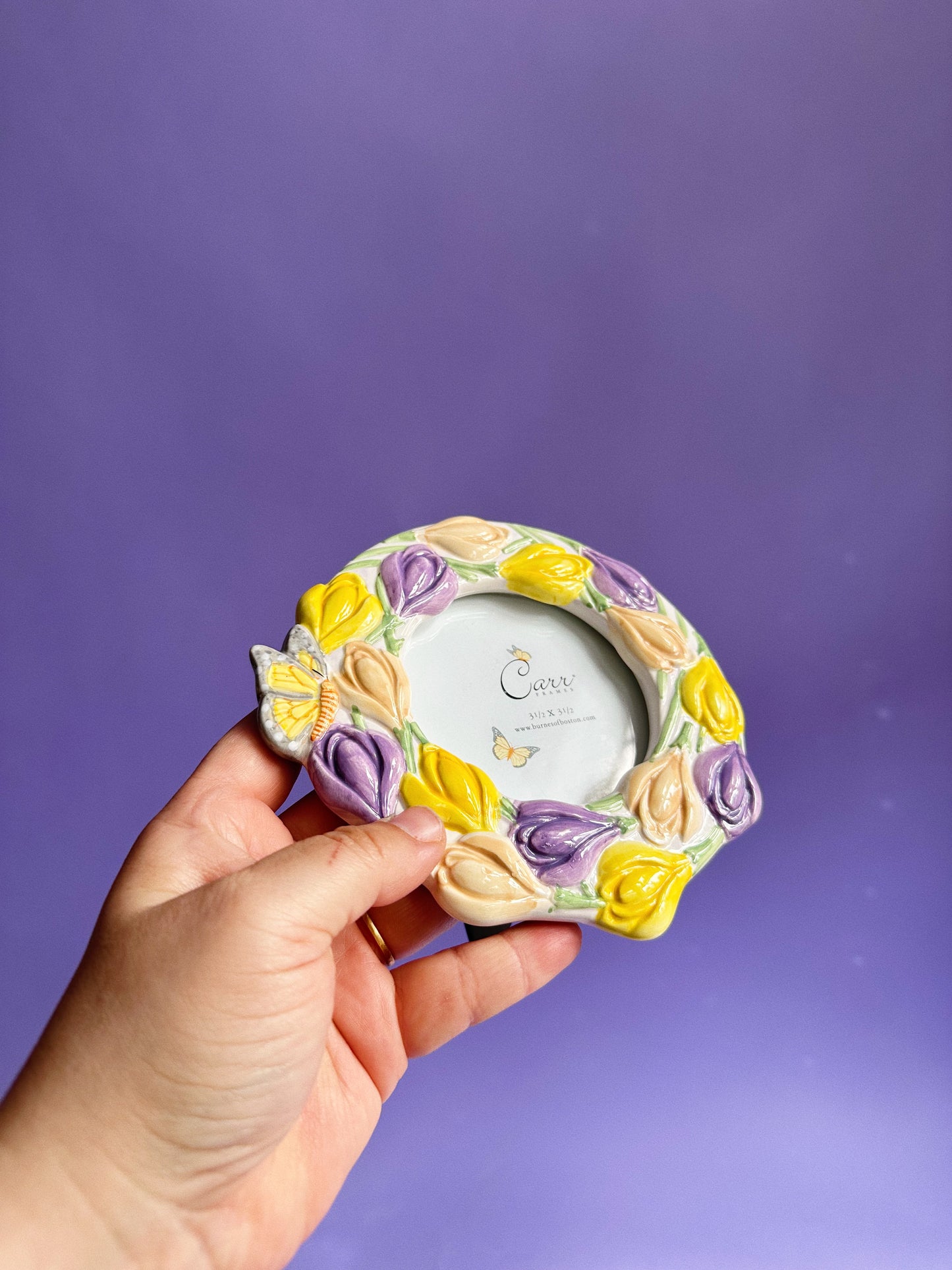 Ceramic Floral Y2K Picture Frame