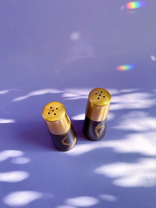 Mid-Century Modern Salt and Pepper Shaker Vintage Set Japan Wood Retro 60s 70s Kitchen Decor