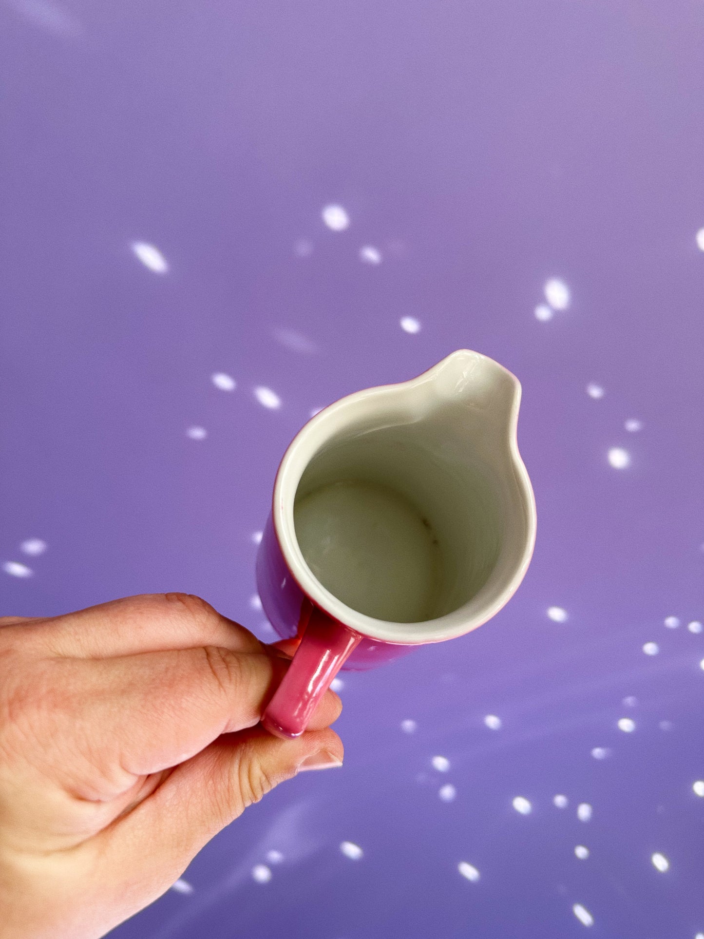 Vintage German Pink Porcelain Pitcher