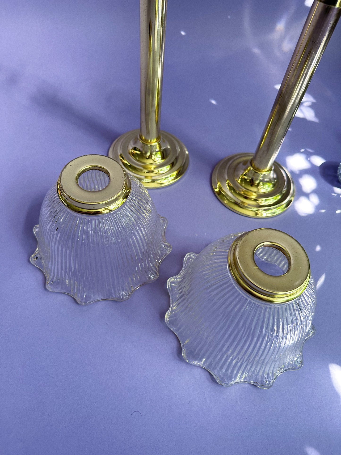 PartyLite Library Lamp P0126 (like Gaslight) Utility Candle Holder Spring Loaded