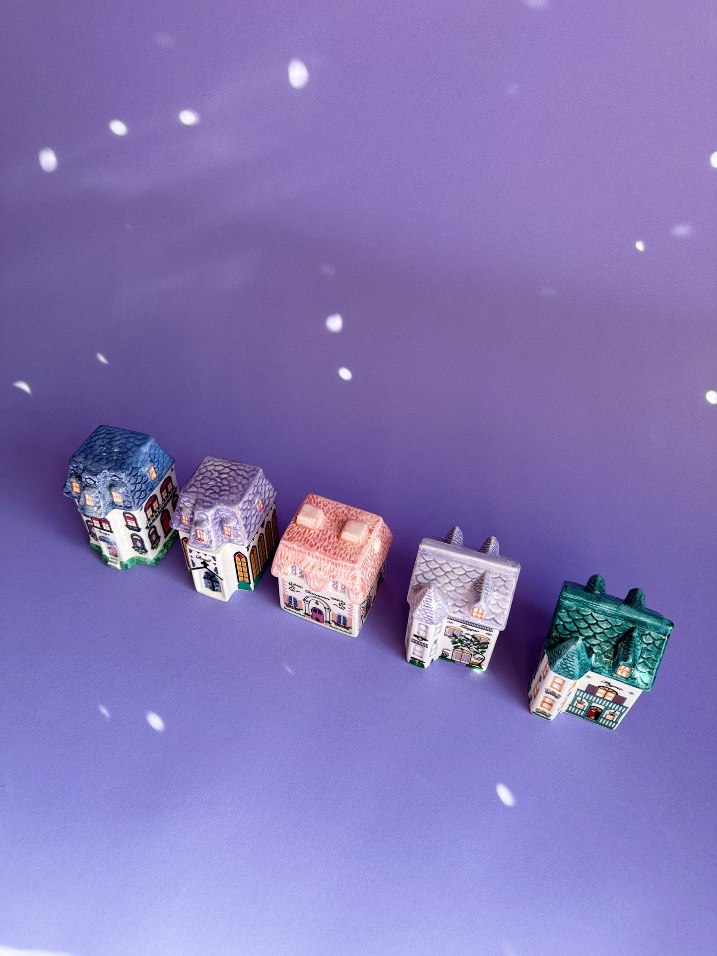 Vintage Avon Spice Village Houses Victorian