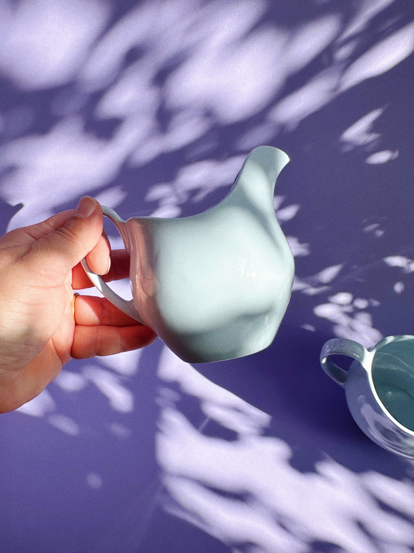 Vintage MCM Johnson Bros. Blue Cloud Pitchers