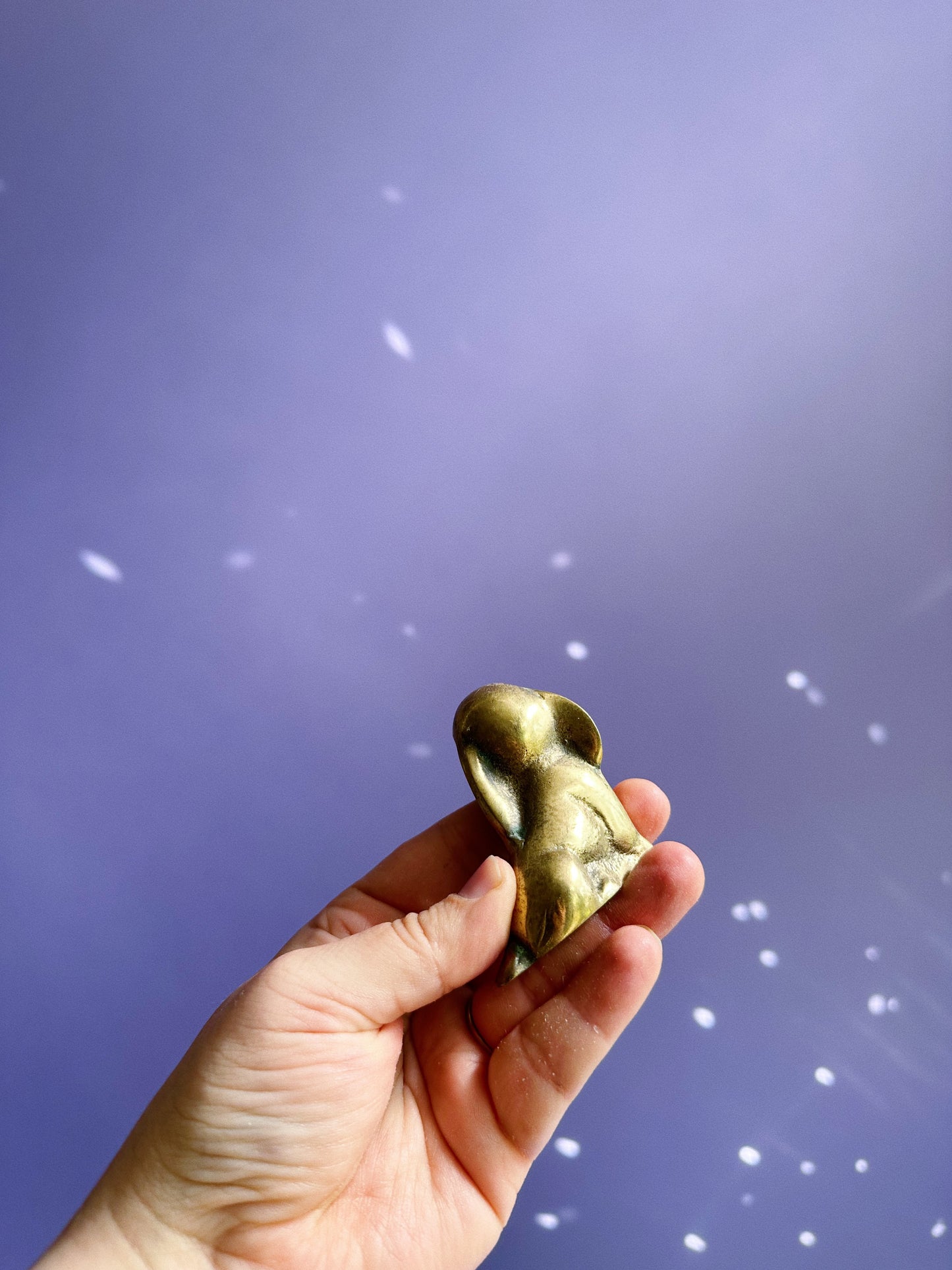 Vintage Solid Brass Puppy / Basset Hound? Sculpture