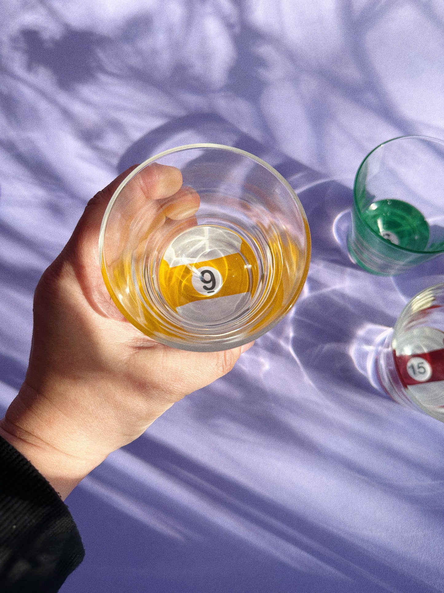 Set of 4 Vintage Luminarc France Billiard Lowball Glassware