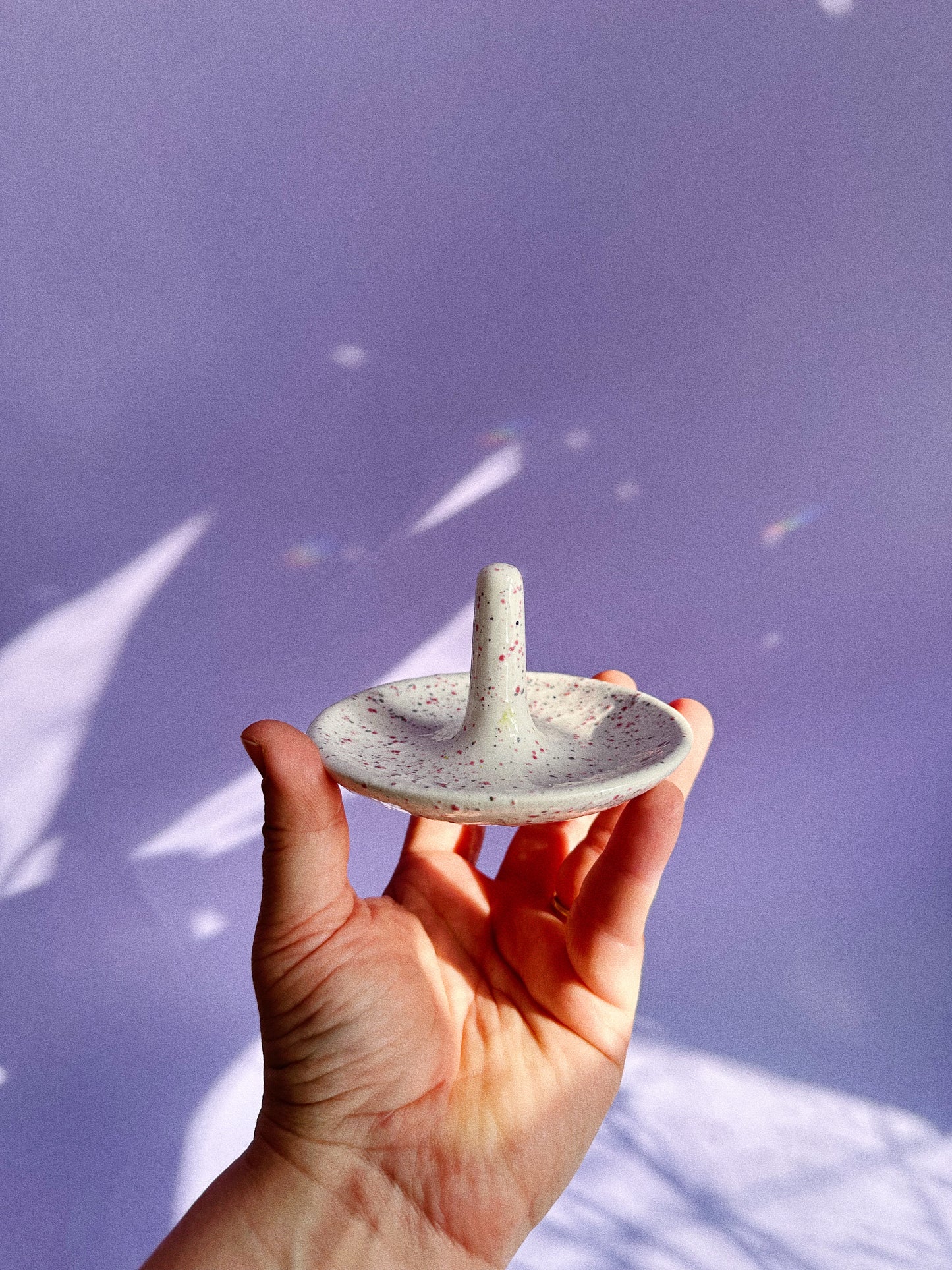 Speckled Ceramic Ring Dish