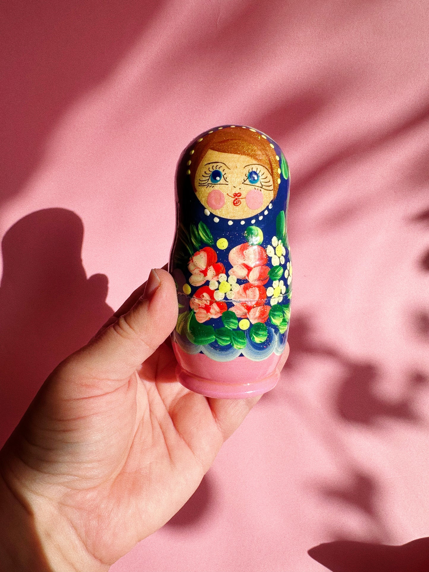 Set of 5 Handpainted Polish Matryoshka Nesting Dolls
