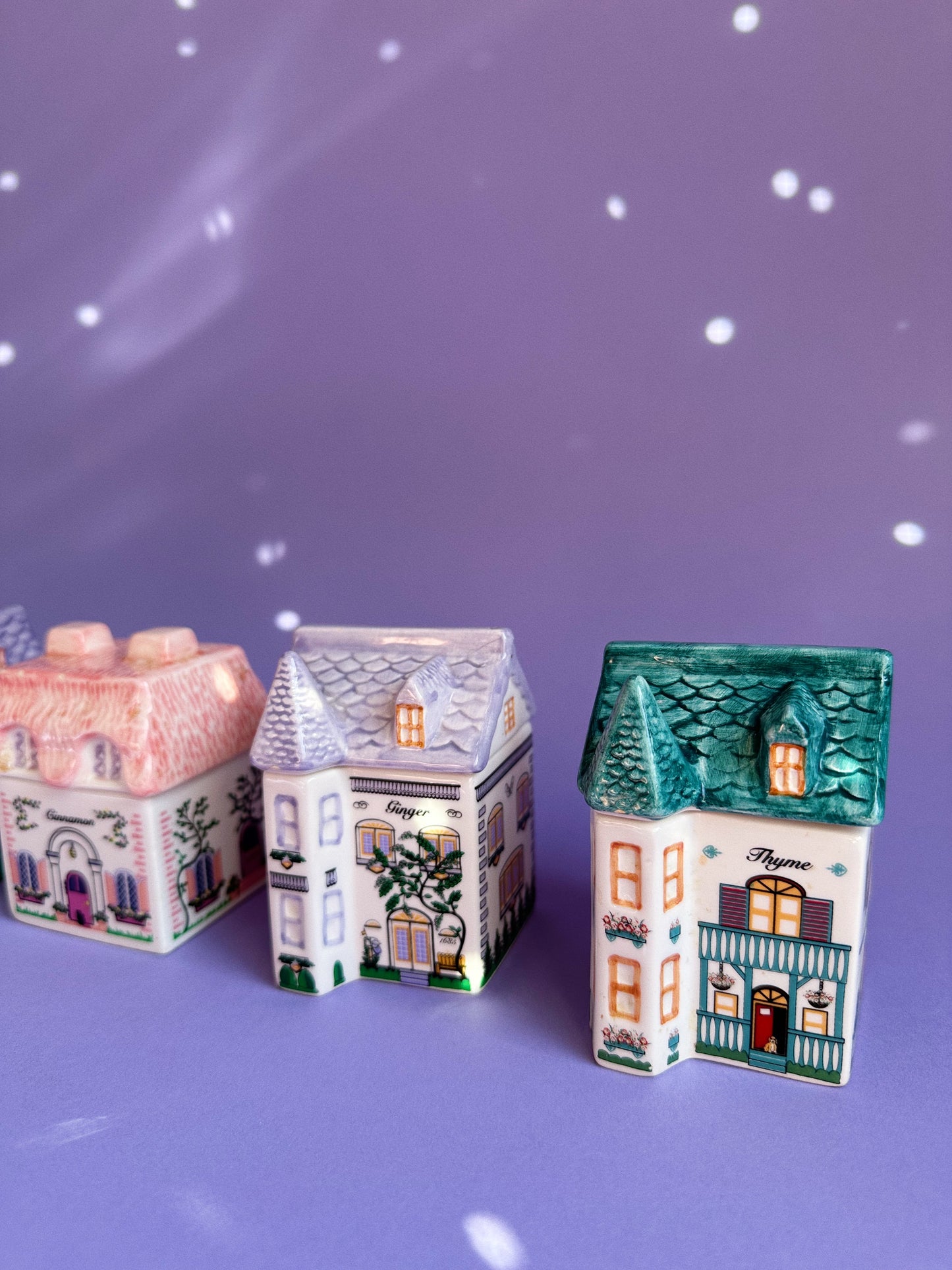 Vintage Avon Spice Village Houses Victorian