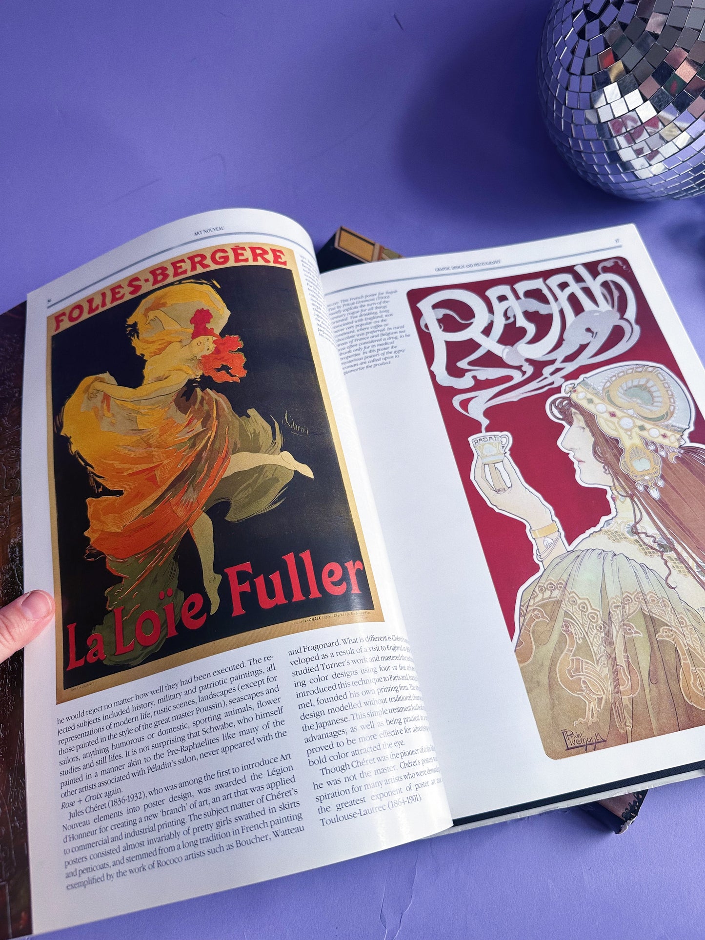 Vintage Large Art Nouveau Hardcover Coffee Table Book by Maria Costantino