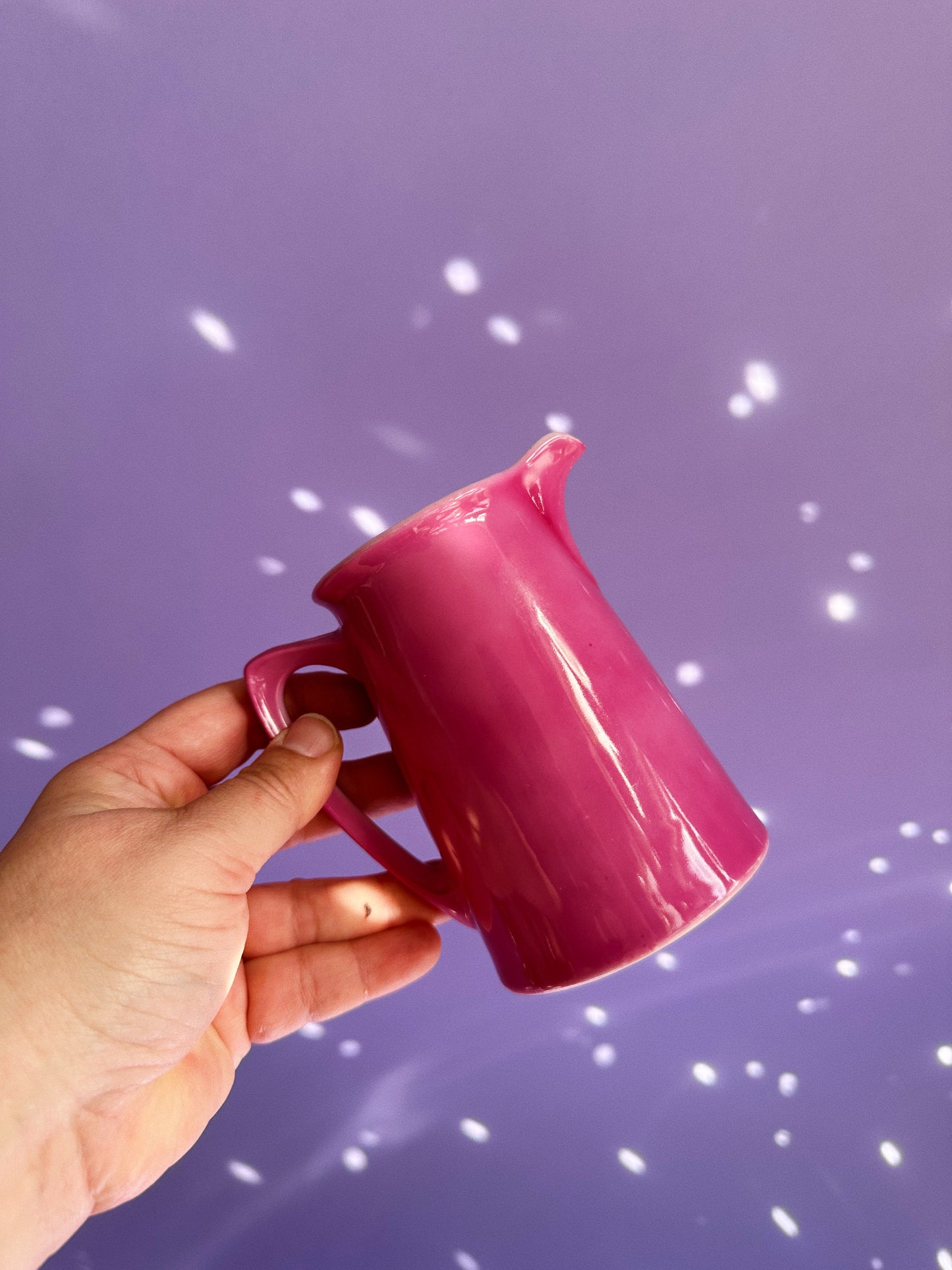 Vintage German Pink Porcelain Pitcher