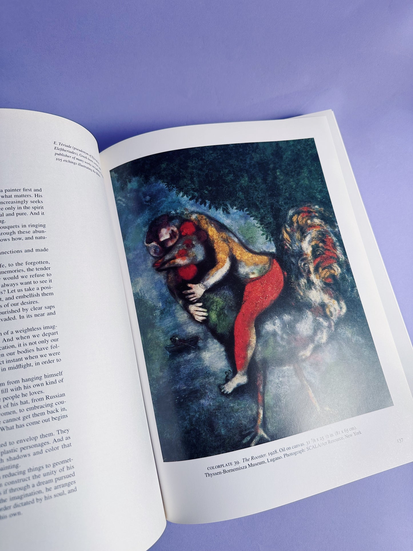 Chagall: A Retrospective Hardcover Art Book - Blue Cover Large & Heavy