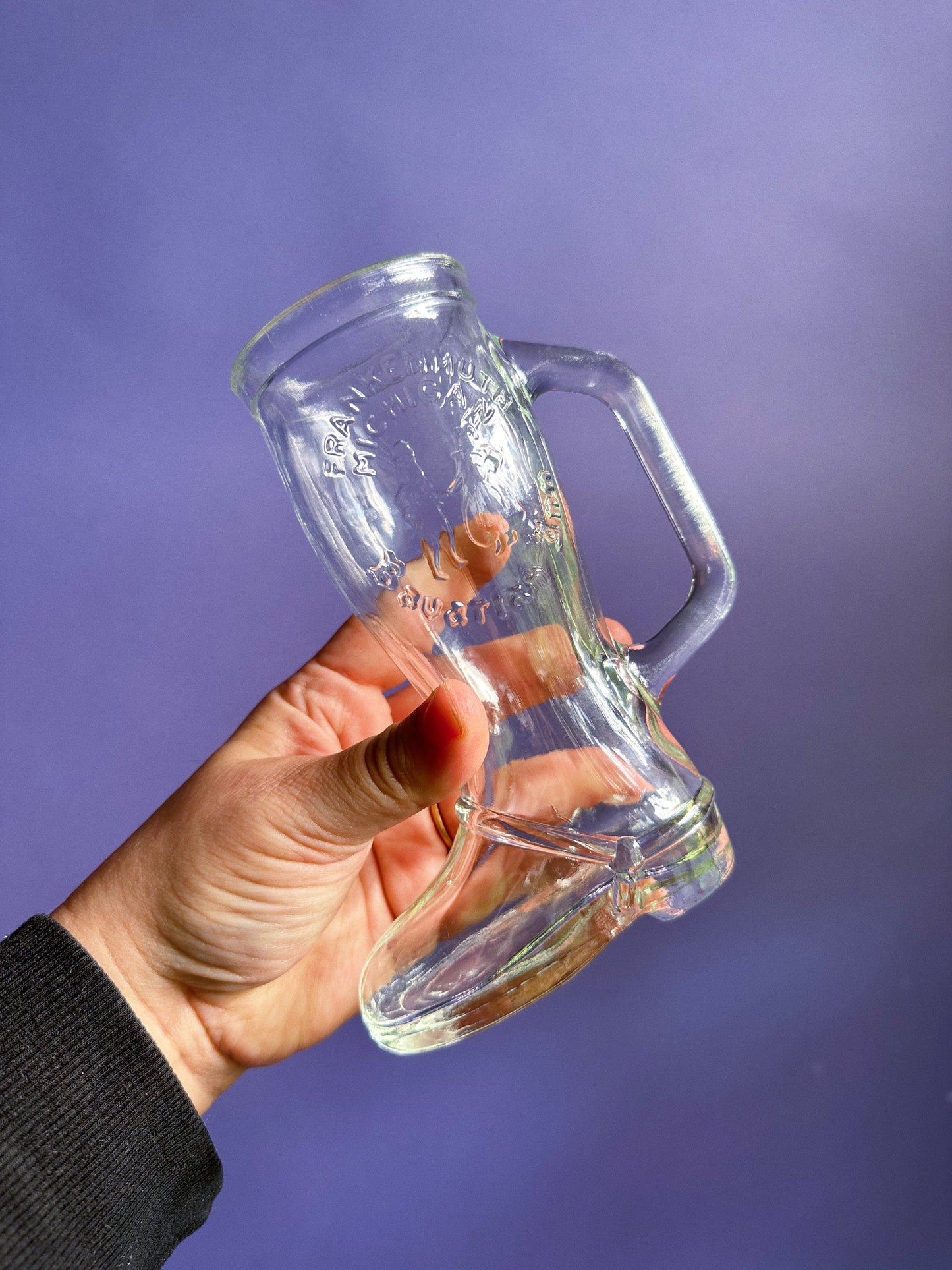 Vintage 1975 Bavarian Inn Glass Boot Mugs, Frankenmuth - Michigan