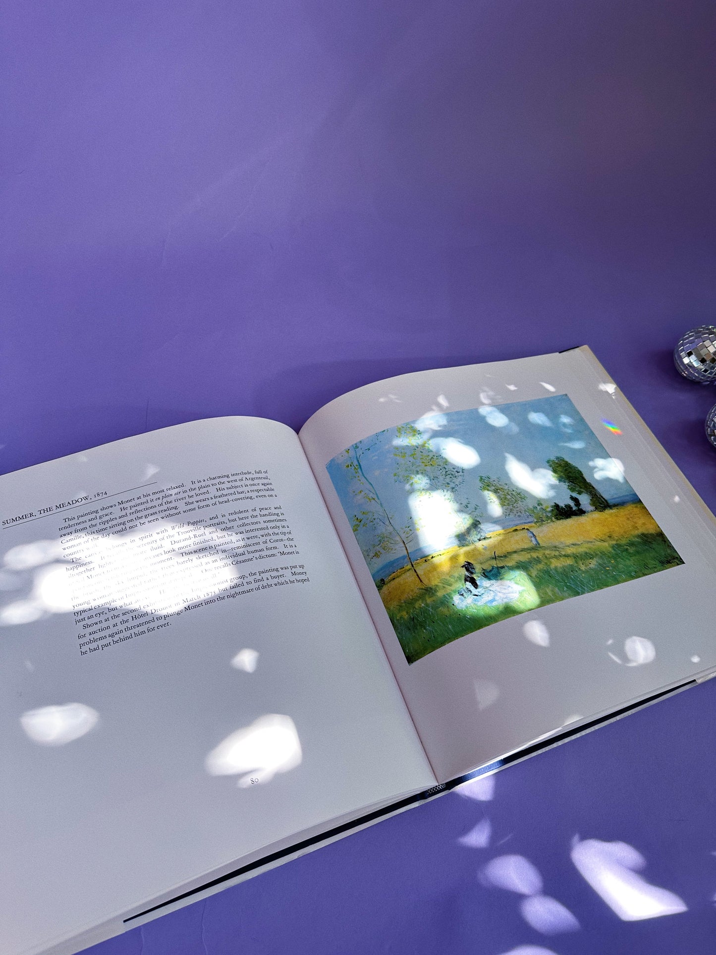 Vintage Monet Masterworks Hardcover Coffee Table Book