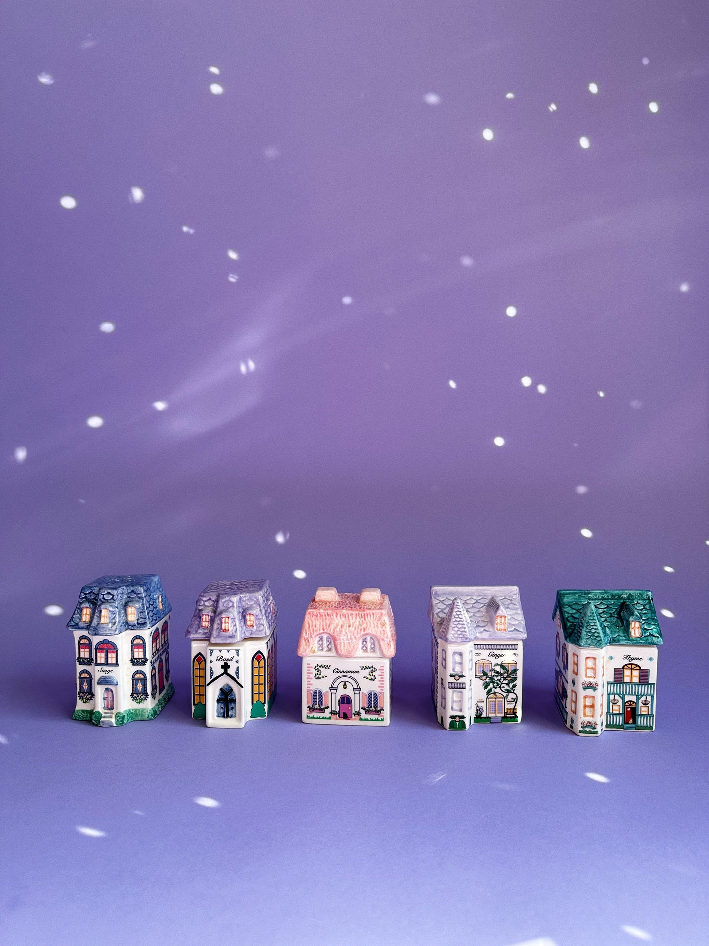 Vintage Avon Spice Village Houses Victorian