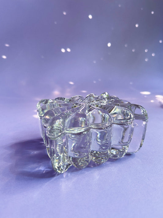 Vintage Heisey Elegant Glass Crystolite Trinket Cigarette / Candy Dish w/ Lid