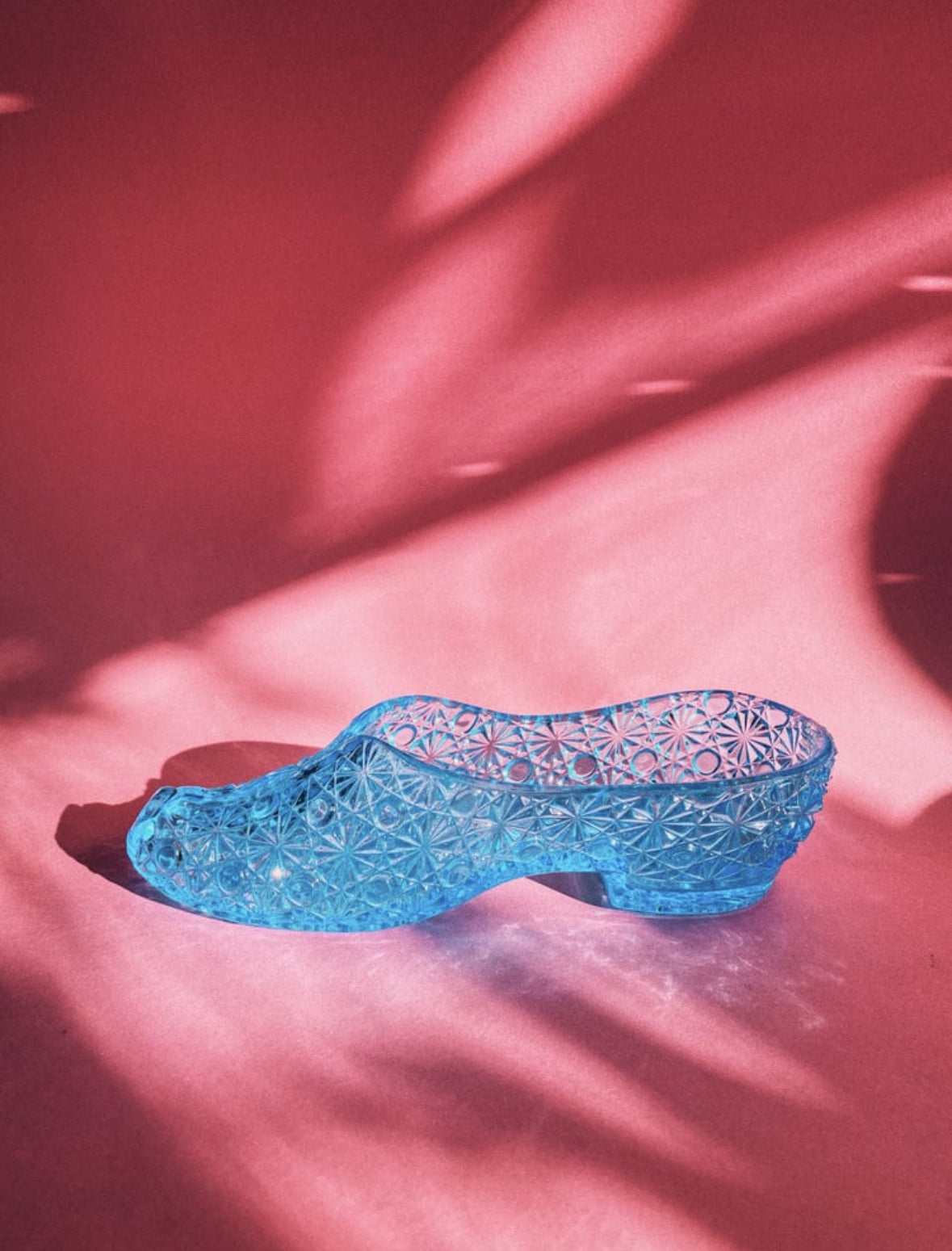 Blue Victorian 1886 EAPG Glass Slipper Dish