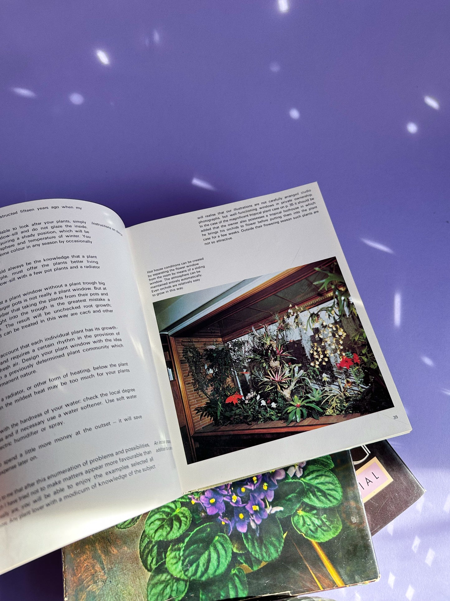 Vintage 1970s Treasury of Houseplants Hardcover Book