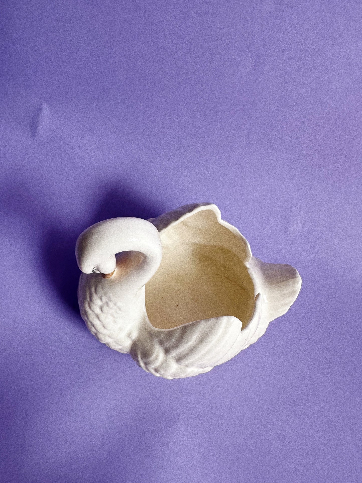 Vintage Porcelain Swan Dish / Planter / Cache Pot Made in Czechoslovakia